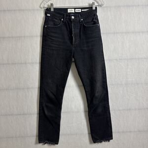 Citizens Of Humanity Women's Size 25 Black Jolene High Rise Vintage Slim Jeans